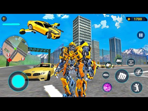 Bumblebee Multiple Vehicle Transformation Jet Robot Car Game 2020 - Android Gameplay