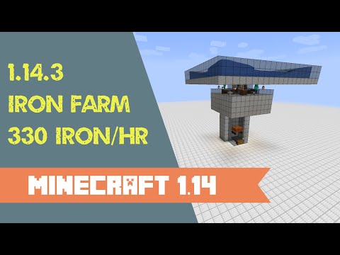 Minecraft Iron Farm 1.14.3+ Tutorial | 330 Iron/HR | Easy | Efficient
