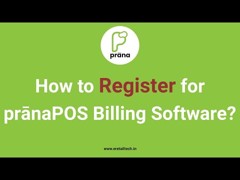 Registration Process for Prana POS Billing Software