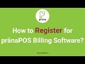 Registration Process for Prana POS Billing Software