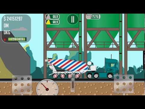 Game for Android Truck Driver Joe we transport concrete to the construction site of the pipe plant