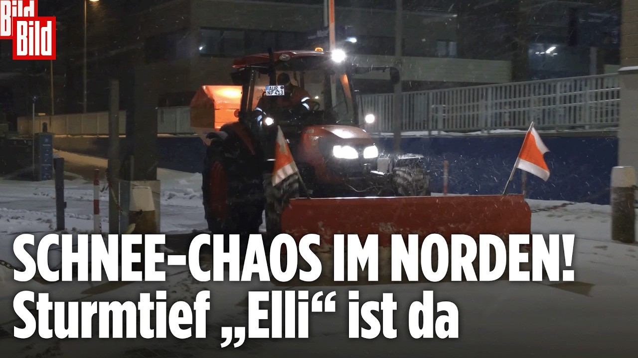 STURMCHAOS IM NORDEN DEUTSCHLANDS. Der Winter ist da! Minus Temperaturen, Schnee und Lebensgefahr