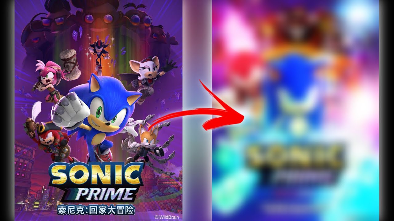 [RareGalaxy5] Making A Custom Sonic Prime Season 3 Poster! (Looks Cool!)