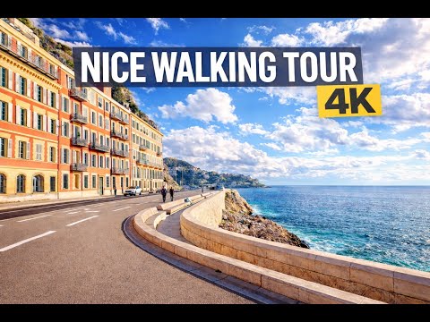 NICE, FRANCE 🇫🇷 | Walking Tour • Promenade des Anglais | 4K