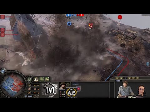 Incredible CoH1 tourney game with an UNBELIEVABLE ending!!! Dumais vs. Denchi - DevM and A_E casting