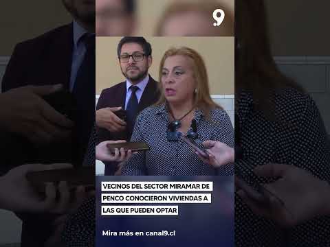 Vecinos del sector Miramar de Penco conocieron viviendas a las que pueden optar