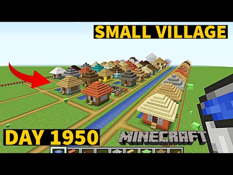 Insane Minecraft Build: Small Village in Creative Mode!