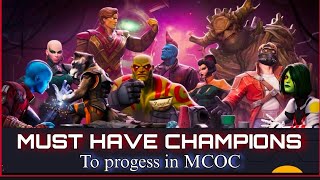 Must have Champions for Progress in MCOC - Marvel Contest of Champions