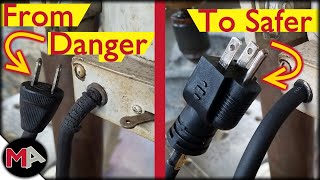 Installing a 3-Prong Grounded Power Cord on a Vintage Delta Drill Press