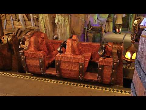 On-ride point of view of Seven Dwarfs Mine Train
