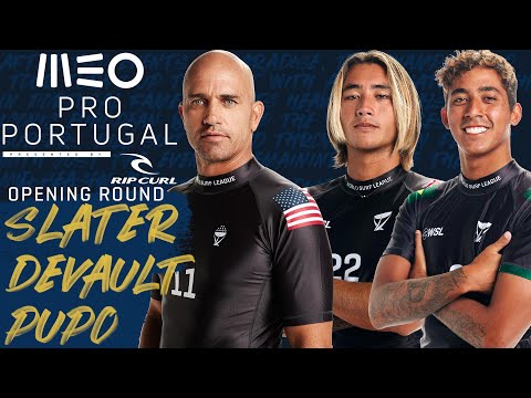 Kelly Slater, Imaikalani deVault, Samuel Pupo MEO Pro Portugal - Opening Round Full Heat Replay