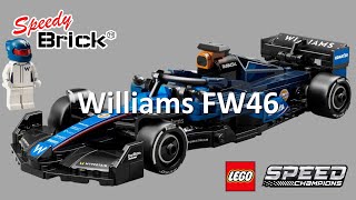 YouTube thumbnail: Lego Speed Champions Williams Racing FW46 Formula one car set #77249