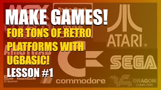 ugBasic Game Programming #1. Atari 8bit hello world and png display