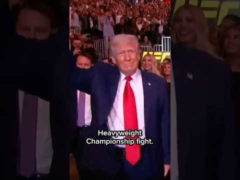 Trump attends UFC fight as peace talks fail with Iran