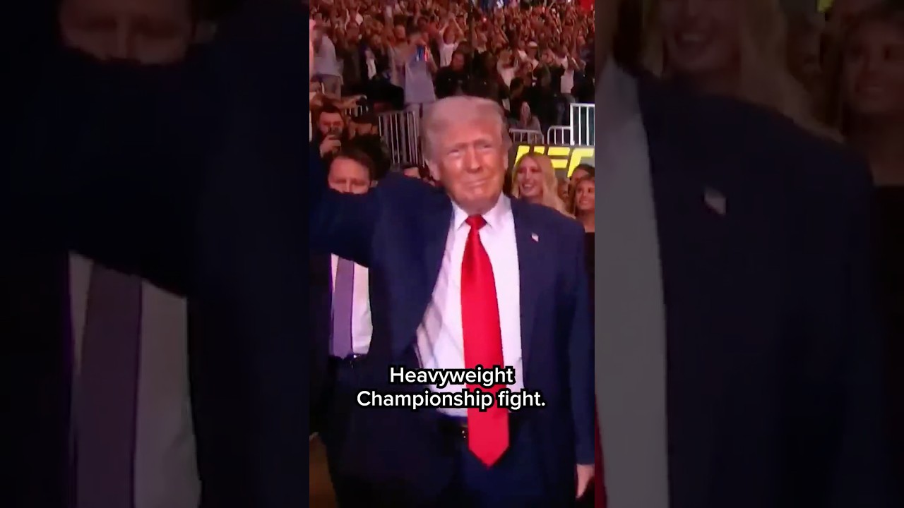 Trump attends UFC fight as peace talks fail with Iran