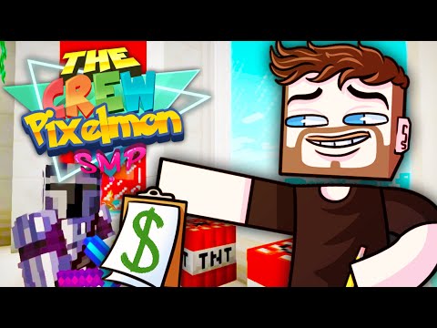 Blow Up His Tower Please! - The Crew Pixelmon SMP Episode 42 (Minecraft Pokemon Mod!)
