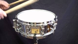 Video thumbnail for Sonor Artist Series 14x5 Phil Rudd Snare Drum Demo by explorerspercussion