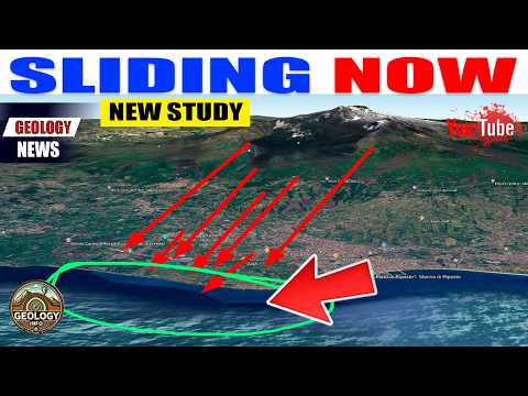 Mount Etna is sliding four centimeters in eight days. COULD TRIGGER A TSUNAMI