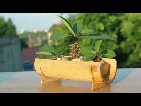 How to make bamboo Plant pots beautiful | Idea Of Making Plant Pots At Home