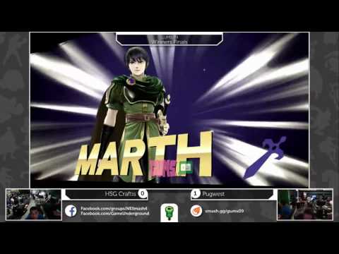 GUMS09 Singles (Winner's Finals) - Pugwest (Marth) vs HSG Craftis (Sonic)