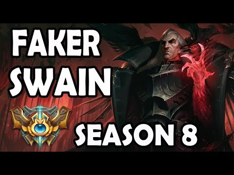 SKT T1 Faker SWAIN vs YASUO - Ranked Challenger Korea