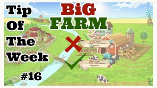 Upgrade faster (2 buildings) - Tip of the Week #16   Big Farm Classic (browser version)