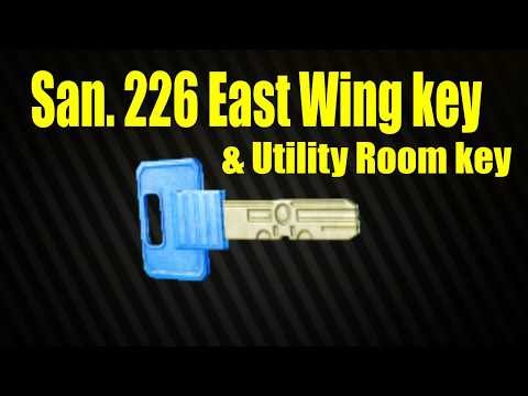 Escape From Tarkov - San. 226 East wing & Utility room keys