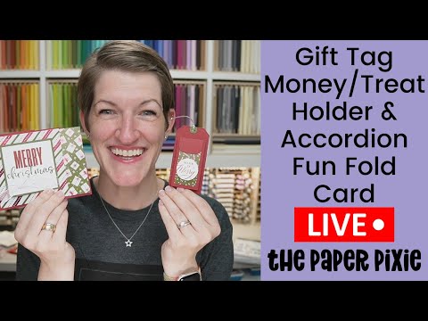 🔴 Gift Tag Money/Treat Holder | Accordion Fun Fold Card - Episode 298