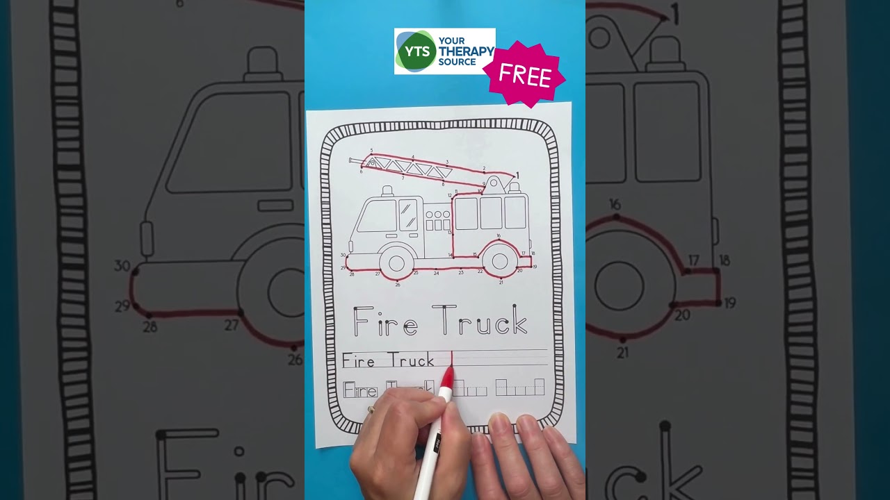 Transportation Dot to Dot Free Printables