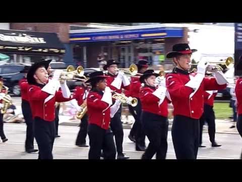 Kent Roosevelt High School Marching Band at KSU Homecoming Parade 10-5-13