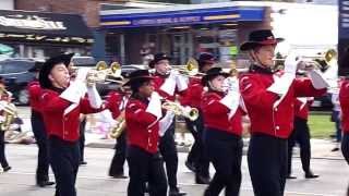 Kent Roosevelt High School Marching Band at KSU Homecoming Parade 10-5-13
