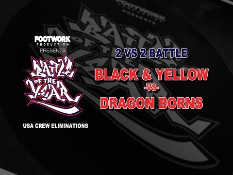 Battle of the Year USA Crew Eliminations 2013 - Dragon Borns vs Black & Yellow (prelims)