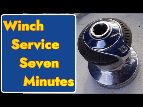 Lewmar 16 Winch service. It's not as hard as you think. A Seven Minute video