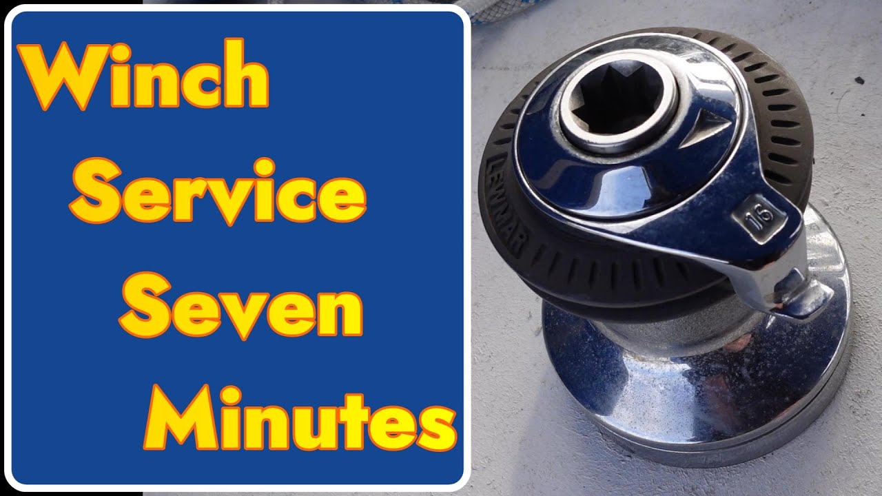 Lewmar 16 Winch service. It's not as hard as you think. A Seven Minute video