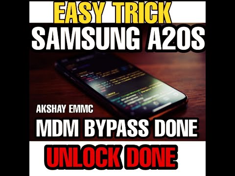 A20S SAMSUNG UNLOCK DONE BYPASS #MDM FILE LOCK WITH EASY TRICK