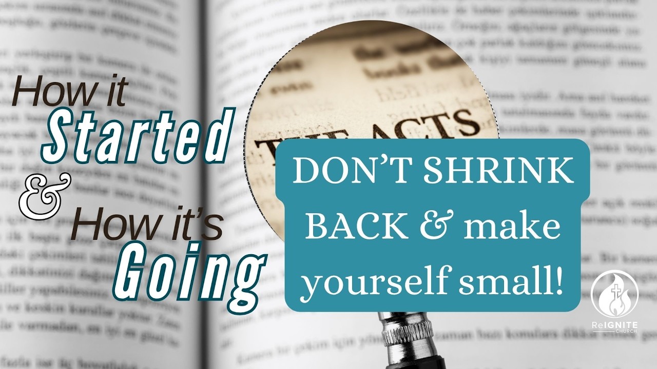 ReIGNITE Church - DON'T SHRINK BACK & make yourself small! - Sunday, August 2, 2026