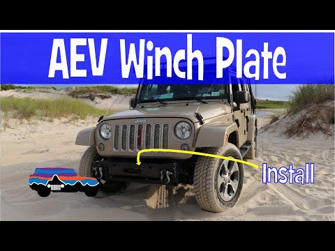 JEEP Wrangler MOD - AEV Winch Plate Install