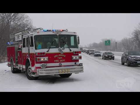 02-06-2021 Des Moines, Iowa - Light Snow Causes Accidents