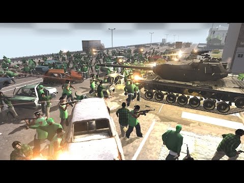 MASSIVE GTA: San Andreas STREET WAR - Red Rising MOD (MoW: AS2)