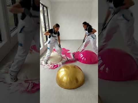 Watch This Beautiful Satisfying Epoxy Floor Turn Into Luxury! #satisfying #shorts