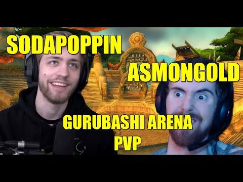 Sodapoppin vs Asmongold Gurubashi Arena WORLD PVP (Soda POV) Pog