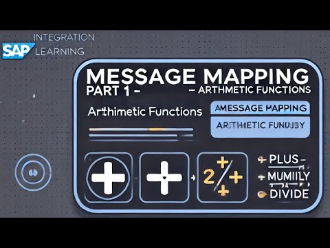 SAP CPI Message Mapping Part 1: Arithmetic Node Functions Explained ...