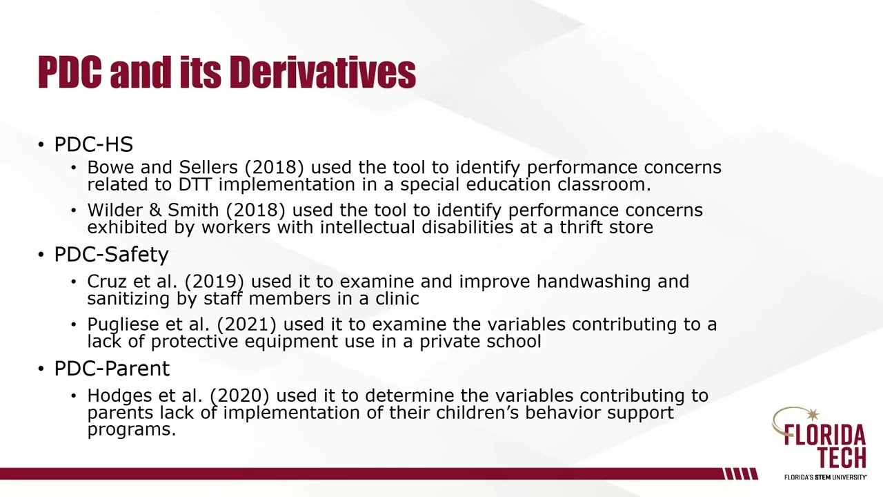 The Performance Diagnostic Checklist - Dr. David Wilder