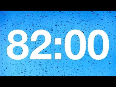 timer - 82 minute countdown with rain sound