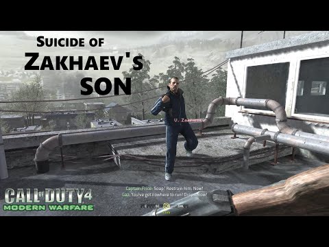 Suicide of Zakhaev's Son 'The Sins of the Father' - Call of Duty 4 Modern Warfare