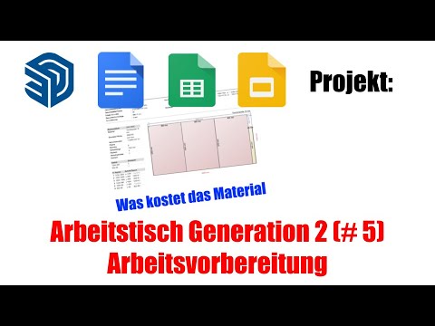 Arbeitstisch Generation 2 #5/5 Arbeitsvorbereitung