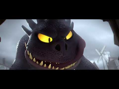 3D Animated short Film: 'Grandma's Pie'. Grandma cook for Dragon.