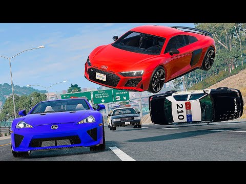 Street Racing Crashes - BeamNG.Drive | SmashLab