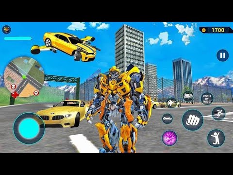 Optimus Prime Multiple Transformation Jet Robot Car Game 2020 - Android Gameplay 2022