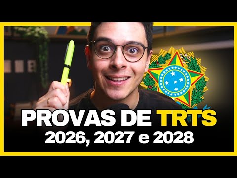 Which Regional Labor Court (TRT) exams will be held in 2026, 2027, and 2028?